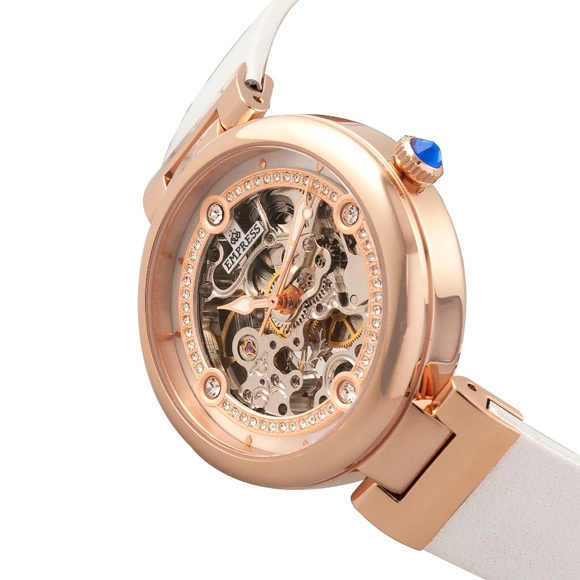 NWT Rose Gold and White Automatic Watch